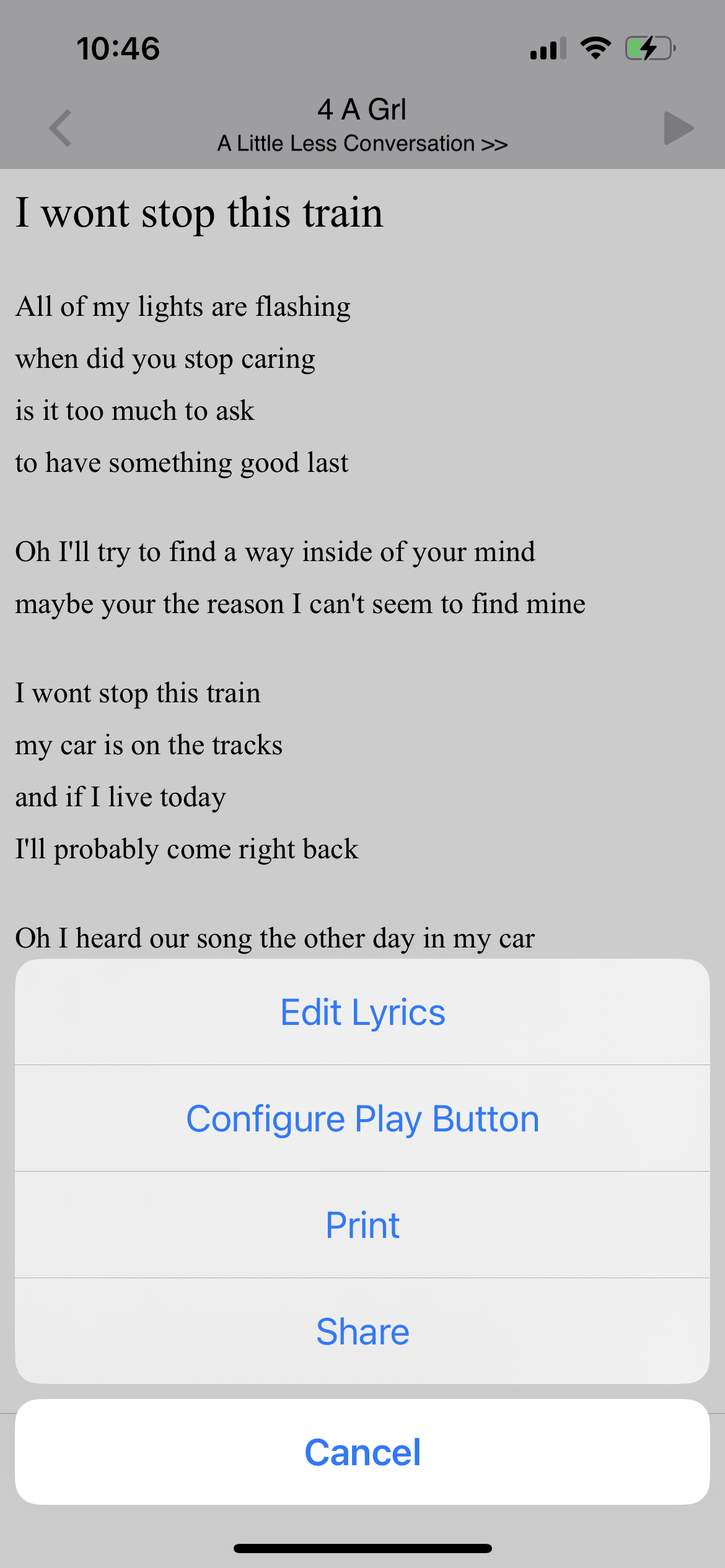 Configure Play Button iOS
