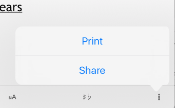 Print Share Menu