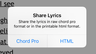 Share Lyrics Options