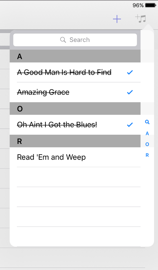Song Catalog Selector for Tags